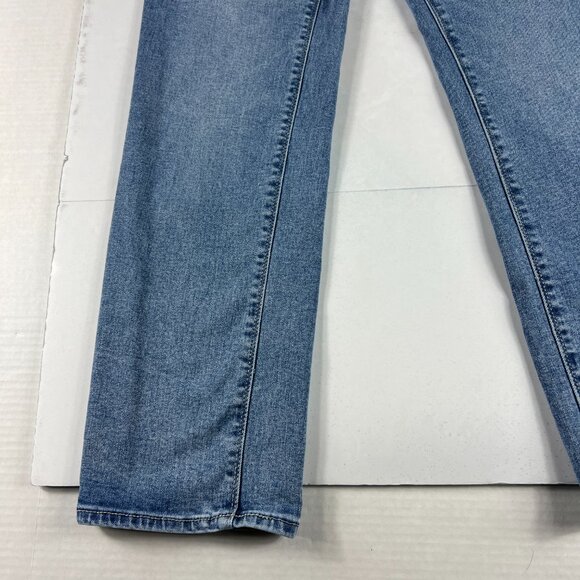 Hudson Jeans Women's Measured 30x27 High Rise Straight Light Blue Denim Tag 8 - Picture 6 of 16